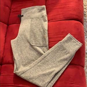 Skinny leg sweat pants.